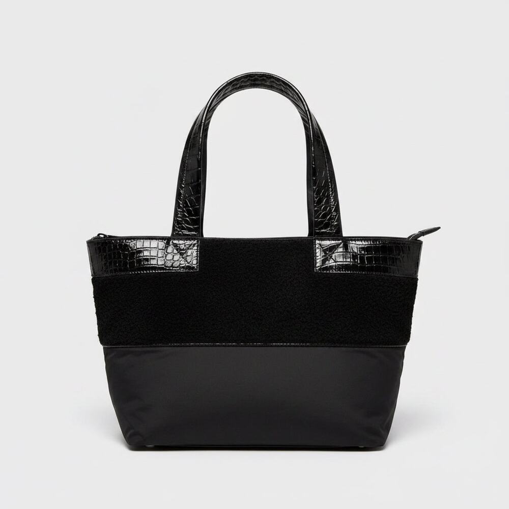 Elizabeth & James black Newspaper tote, NEW WITH TAGS!